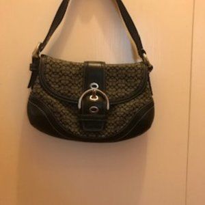 Coach Signature buckle bag